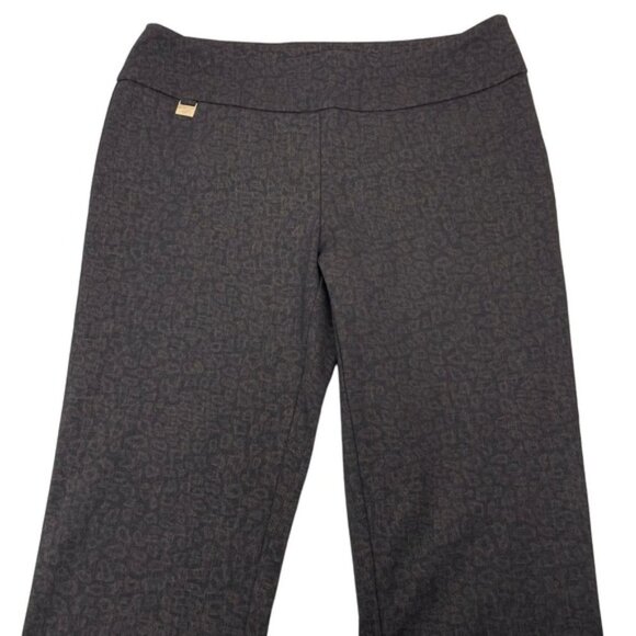 LISETTE L Straight Leg Pull On Pants Sz 12 Cheetah Print - Picture 2 of 6